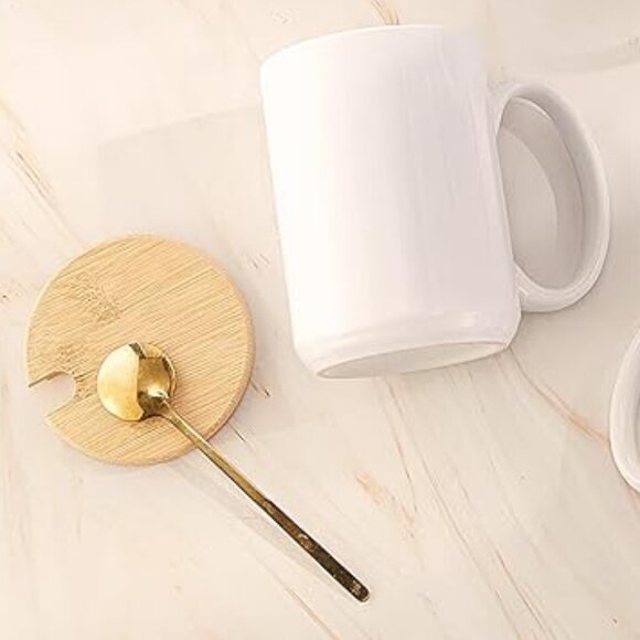 Spooky Vibes Halloween Large Cup with Latte Spoon - Picture 2 of 3